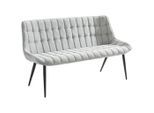 Mid.you Sitzbank, Grau, Schwarz, Metall, Textil, 3-Sitzer, 160x90x64 cm, Esszimmer, Bänke, Sitzbänke