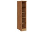 Held , Eiche Wotan , Holzwerkstoff , 4 Fächer , 30x166x60 cm , stehend , Kleinmöbel, Regale, Bücherregale