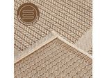 Teppich ANDIAMO "ARIZONA 2", beige, B:200cm H:5mm L:290cm, Kunstfaser, Teppiche, Teppich, Flachgewebe, mit Bordüre, In- und Outdoor geeignet, wetterfest