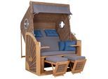 Strandkorb XL Sun Braun/Grau