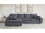 Ecksofa HOME AFFAIRE "Katja L-Form, B: 325 cm - OTTO. Verlässliche Qualität.", grau (anthrazit), B:325cm T:183cm, 100% Polyester, Sofas, Ecksofa, Bettfunktion, Bettkasten & 4 Zierkissen, Topseller