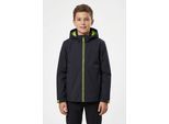 Outdoorjacke KILLTEC "KOS 192 BYS JCKT", Kinder, Gr. 152, schwarz blau, Obermaterial: 100% Polyester. Futter: 100% Polyester, Jacken Outdoorjacke, Für Kinder, wasser- & winddicht & atmungsaktiv, Übergangsjacke