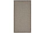 Teppich ANDIAMO "Savannah" Gr. 2, braun, B:80cm H:4mm L:150cm, Kunstfaser, Teppiche, Teppich, Flachgewebe, In- und Outdoor geeignet, Wohnzimmer