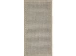 Teppich ANDIAMO "Savannah" Gr. 2, braun (hellbraun), B:80cm H:4mm L:150cm, Kunstfaser, Teppiche, Teppich, Flachgewebe, In- und Outdoor geeignet, Wohnzimmer
