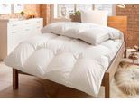Daunenbettdecke + 3-Kammer-Kopfkissen OTTO HOME "Lasse, Bettdecke 135x200 cm, 155x220 cm, Made in Green", weiß, B/L: 155cm x 220cm Anzahl Teile 1, B/L: 80cm x 80cm Anzahl Teile 1, Bezug: Baumwolle Füllung: Entendaune/-feder, polarwarm, Bettdecken Bezug: 100% Baumwolle. Kopfkissen Bezug: 100% Baumwolle. Bettdecken Füllung: 100% Daunen. Füllung Außenkammer: 60% Daunen, 40% Federn. Füllung Innenkamme