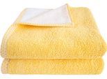 Handtücher DYCKHOFF "Pure Natural Uni", gelb, B:50cm L:100cm, Frottier, Baumwolle, Handtücher, Handtücher, BIO Baumwolle, GOTS