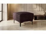 Polsterhocker OTTO HOME "Oland", braun (dunkelbraun), B:56cm H:45cm T:58cm, Struktur 100% Polyester Struktur weich;Struktur 100% Polyester Luxus-Mircofaser;Struktur 100% Polyester Webstoff, Hocker, Polsterhocker, passend zur Serie OLAND