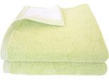 Handtücher DYCKHOFF "Pure Natural Uni", grün, B:50cm L:100cm, Frottier, Baumwolle, Handtücher, Handtücher, BIO Baumwolle, GOTS
