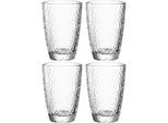 Gläser-Set LEONARDO "MATERA", transparent (klar), H:12cm Ø:8,4cm, Glas, Trinkgefäße, Gläser-Set, 340 ml, 4-teilig