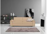 2,5-Sitzer EGOITALIANO "Cecilia, modern & elegant, erstklassiger Sitzkomfort, Breite 234cm", beige (champagner), B:234cm H:85cm T:102cm, Leder »BULL« (echtes Rindsleder). Geschliffenes, pigmentiertes und behandeltes Rindsleder mit einer Dicke von 1, 3-1, 5 mm. Dieses Leder zeigt eine ziemlich weiche Hand mit einem halb undurchsichtigen Aussehen. Es handelt sich um ein geschütztes Leder. Eine leich