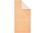 Duschtuch DYCKHOFF "Pure Natural Honey", orange, B:70cm L:140cm, Frottier, Baumwolle, Handtücher, Duschtuch, BIO Baumwolle, GOTS