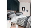 Bettwäsche JANINE "DAVOS 6481", grau (platinfarben, graphit), B/L: 155cm x 200cm, 1 Stk., 1 Stk., Mako-Satin, B/L: 80cm x 80cm, 2 Stk., Mako-Satin, Obermaterial: 100% Baumwolle, Bettwäsche, Bettwäsche, in verschiedenen Qualitäten, moderne Bettwäsche mit Reißverschluss