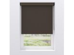 Verdunklungsrollo MY HOME "Bern", dunkelbraun, schwarz, B:95cm H:190cm, Polyester, Rollos, Verdunklungsrollo, Klemmfix