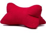 Nackenkissen GÖZZE "Cord Lesekissen Capri", rot, B:40cm H:19cm L:25cm, Polyester, Funktionskissen