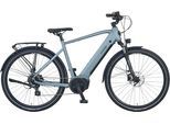 E-Bike PROPHETE "Entdecker 3.8" Gr. 54, silber (silber, schwarz), Elektrofahrräder, 54cm, 28 Zoll (71,12cm), Pedelec, Elektrofahrrad für Herren