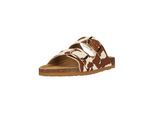 Sandale NOU "Reina", Damen, Gr. 40, braun, weiß, Rindsleder, Schuhe Sandale, atmungsaktiv