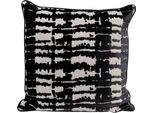 Dekokissen KARE DESIGN "Boa, Kissenhülle mit Füllung, 45x45 cm", schwarz, gemustert, B:45cm H:15cm L:45cm, Baumwolle, Polyester, Dekokissen_Sitzkissen_Kissenhüllen, stützt Kopf und Nacken angenehm und sorgt für erholsamen Schlaf