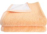 Handtücher DYCKHOFF "Pure Natural Uni", orange, B:50cm L:100cm, Frottier, Baumwolle, Handtücher, BIO Baumwolle, GOTS