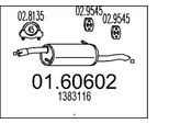 MTS Endschalldämpfer 0160602 für Ford