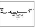 MTS Mittelschalldämpfer 0150636 für Citroën