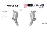 AS Ruß-/Partikelfilter, Abgasanlage Abganlage fd5061q für BMW
