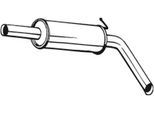 BOSAL Mittelschalldämpfer 220107 für VW Skoda