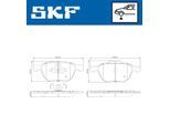 SKF Bremsbelagsatz, Scheibenbremse vkbp80262 für Volvo
