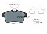 TEXTAR Bremsbelagsatz, Scheibenbremse 2492204 für Citroën Peugeot