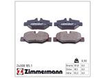 ZIMMERMANN Bremsbelagsatz, Scheibenbremse 240081851 Hinterachse für Mercedes (FJDA)