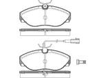 TRISCAN Bremsbelagsatz, Scheibenbremse 811010020 für Peugeot