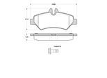 TRISCAN Bremsbelagsatz, Scheibenbremse 811010558 für Mercedes VW