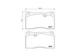 MAGNETI MARELLI Bremsbelagsatz, Scheibenbremse 363700402002 für ASTON MARTIN
