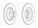 FERODO Bremsscheibe ddf1744 290mm 12mm für Citroën