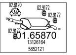 MTS Endschalldämpfer 0165870 für Opel