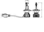OSRAM Glühlampe, Hauptscheinwerfer NIGHT BREAKER LED START H4 64193dwnbst2hb