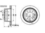 ATE Bremsscheibe 24011801431 belüftet 329mm 18mm für LEXUS