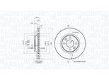 MAGNETI MARELLI Bremsscheibe 360406179901 belüftet 258mm 22mm für DACIA RENAULT SMART