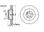 ATE Bremsscheibe 24013601031 belüftet 385mm 36mm für VAG