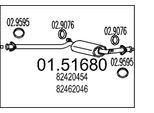 MTS Mittelschalldämpfer 0151680 für LANCIA