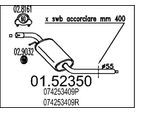 MTS Mittelschalldämpfer 0152350 für VW