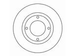 A.B.S. Bremsscheibe 16133 voll 212mm 9mm für Subaru