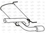 FENNO Endschalldämpfer p43118 hinten für Opel
