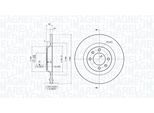 MAGNETI MARELLI Bremsscheibe 360406116201 voll 290mm 12mm für DS (CAPSA) Citroën Peugeot (DF-PSA)