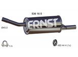 ERNST Endschalldämpfer 536165 für DACIA