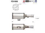AS Ruß-/Partikelfilter, Abgasanlage Abganlage fd1008 für Peugeot LANCIA