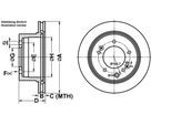 ATE Bremsscheibe 24012002021 belüftet 315mm 20mm für KIA
