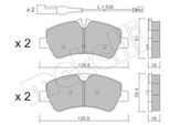 METELLI Bremsbelagsatz, Scheibenbremse 2209911 für Ford