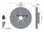 TEXTAR Bremsscheibe 92135503 277mm 26mm für TOYOTA