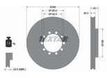 TEXTAR Bremsscheibe 93117500 290mm 26mm für RENAULT TRUCKS