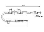BOSCH Seilzug, Feststellbremse 1987482362 für KIA